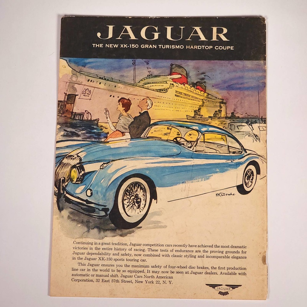Jaguar XK-150 Gran Tourismo Hardtop Print Ad 1957 Sports Cars Illustrated 8.5x11